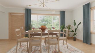 Midcentury Modern Dining Room by Havenly Interior Designer Amber