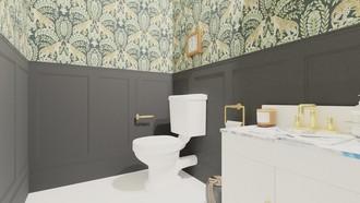 Modern, Eclectic Bathroom by Havenly Interior Designer Florencia