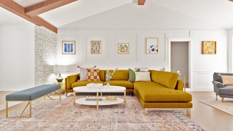 Eclectic, Midcentury Modern Living Room by Havenly Interior Designer Gabriela
