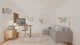Contemporary, Transitional Office by Havenly Interior Designer Ashley