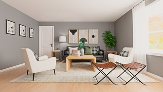 Contemporary, Modern, Midcentury Modern Living Room by Havenly Interior Designer Katherin