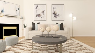 Modern, Glam, Minimal Living Room by Havenly Interior Designer Nicole