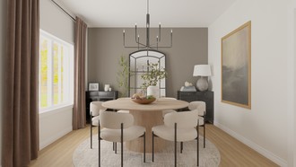 Modern, Transitional Dining Room by Havenly Interior Designer Christopher