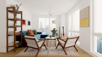 Modern, Bohemian Living Room by Havenly Interior Designer Carolina