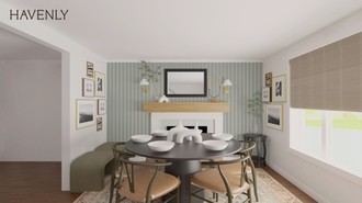 Classic, Eclectic, Transitional Dining Room by Havenly Interior Designer Sandra