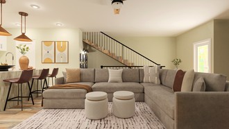 Contemporary, Modern, Transitional Living Room by Havenly Interior Designer Malena