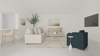 Contemporary, Modern, Classic, Coastal Living Room by Havenly Interior Designer Danie