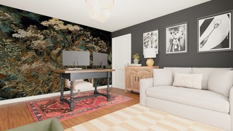 Contemporary, Classic, Glam Office by Havenly Interior Designer Andrea