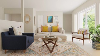 Eclectic, Midcentury Modern Living Room by Havenly Interior Designer Pamela