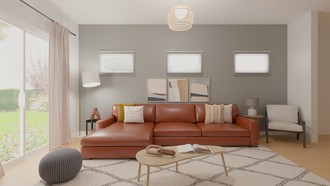 Bohemian Living Room by Havenly Interior Designer Janina