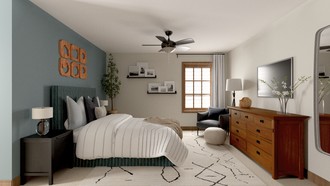 Contemporary, Eclectic Bedroom by Havenly Interior Designer Gabriela