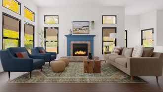 Transitional, Midcentury Modern Living Room by Havenly Interior Designer Estrellita
