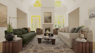 Contemporary, Transitional Living Room by Havenly Interior Designer Haley
