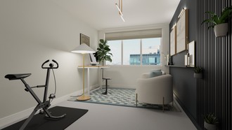Midcentury Modern Office by Havenly Interior Designer Neha