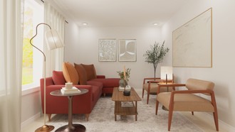 Modern, Bohemian Living Room by Havenly Interior Designer Martha