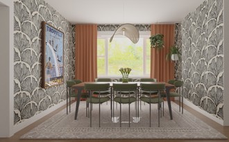Modern, Eclectic, Bohemian Dining Room by Havenly Interior Designer Jennifer