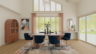 Contemporary, Modern, Eclectic, Glam Dining Room by Havenly Interior Designer Katie
