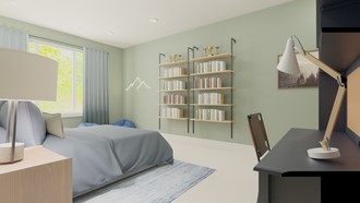 Contemporary, Modern, Industrial Bedroom by Havenly Interior Designer Brittany