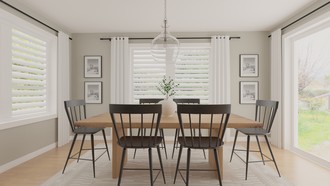 Transitional Dining Room by Havenly Interior Designer Caitlin