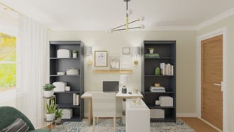 Modern, Classic Office by Havenly Interior Designer Katelyn