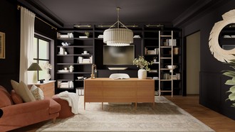 Classic, Library, Vintage Office by Havenly Interior Designer Alyssa