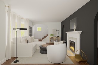 Contemporary, Modern, Transitional Living Room by Havenly Interior Designer Emeryann