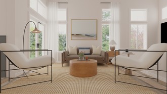 Contemporary, Coastal, Transitional Living Room by Havenly Interior Designer Jack