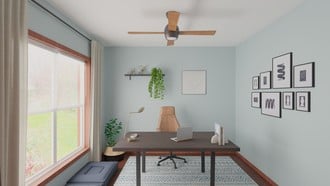 Modern, Transitional Office by Havenly Interior Designer Ariel