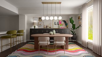 Eclectic, Glam Dining Room by Havenly Interior Designer Katerina