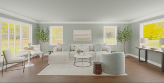 Transitional Living Room by Havenly Interior Designer Emeryann
