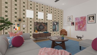 Modern, Eclectic, Midcentury Modern Living Room by Havenly Interior Designer Jamie