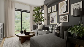 Modern, Eclectic, Scandinavian Living Room by Havenly Interior Designer Lauren