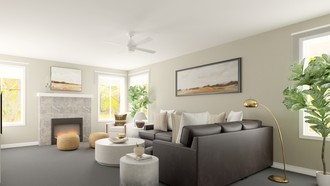 Transitional Living Room by Havenly Interior Designer Sophia