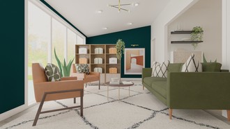 Midcentury Modern Office by Havenly Interior Designer Bertha