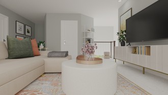 Modern, Classic, Glam, Transitional Living Room by Havenly Interior Designer Chante
