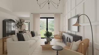 Modern, Eclectic Living Room by Havenly Interior Designer Lauren