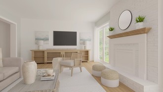 Contemporary, Classic, Coastal Living Room by Havenly Interior Designer Lindsay
