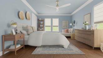 Eclectic, Bohemian, Midcentury Modern Bedroom by Havenly Interior Designer Roslyn