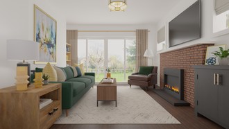  Living Room by Havenly Interior Designer Amber