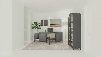Classic, Transitional Office by Havenly Interior Designer Katelyn