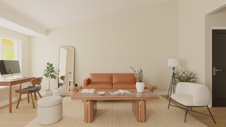 Warm Transitional Living Room by Havenly Interior Designer Daniela