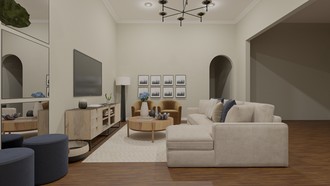 Transitional Living Room by Havenly Interior Designer Luis
