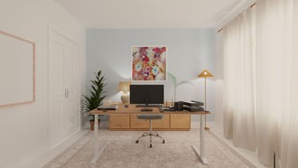 Modern, Glam, Midcentury Modern Office by Havenly Interior Designer Ana