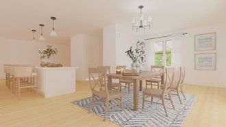 Modern, Coastal Dining Room by Havenly Interior Designer Lissette