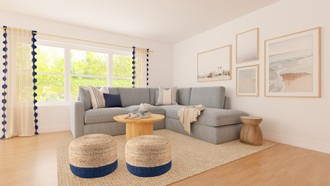 Coastal, Minimal Living Room by Havenly Interior Designer Constanza