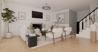 Contemporary, Modern, Traditional, Farmhouse, Transitional, Organic Modern, Warm Transitional Living Room by Havenly Interior Designer Camila