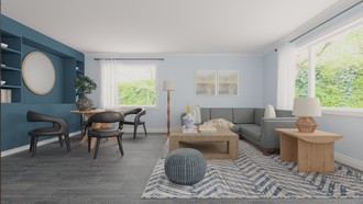 Coastal Living Room by Havenly Interior Designer Ana