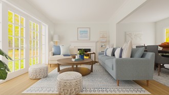 Modern, Coastal, Scandinavian, Midcentury Scandi Living Room by Havenly Interior Designer Jessica