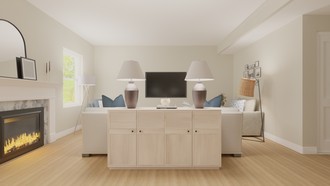 Classic, Farmhouse, Scandinavian, Midcentury Scandi Living Room by Havenly Interior Designer Jacqueline
