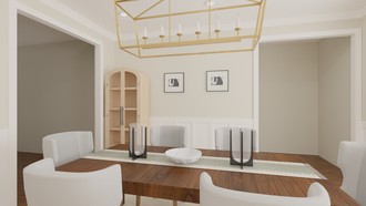 Transitional Dining Room by Havenly Interior Designer Brittany